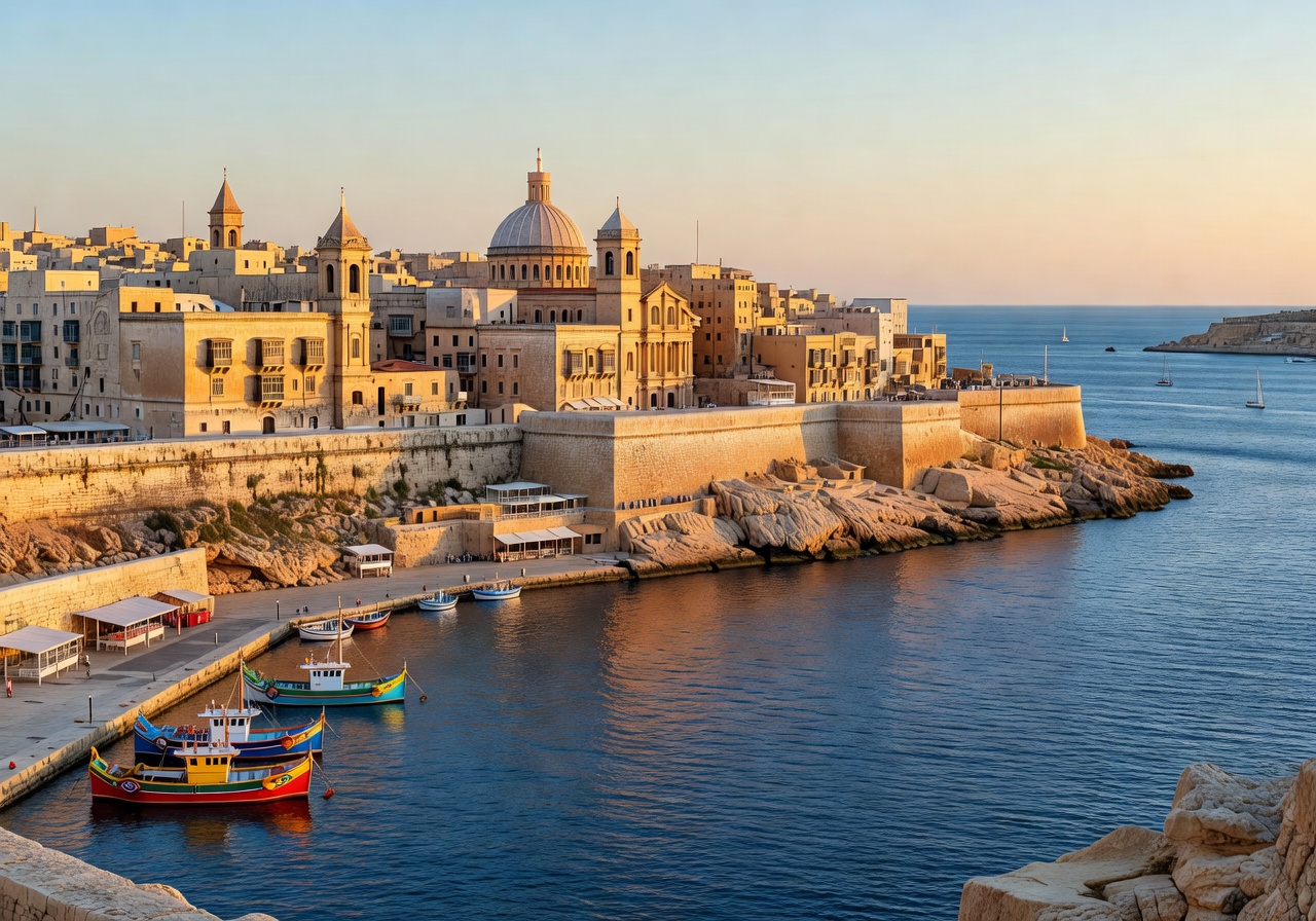 Beautiful Malta Cityscape View